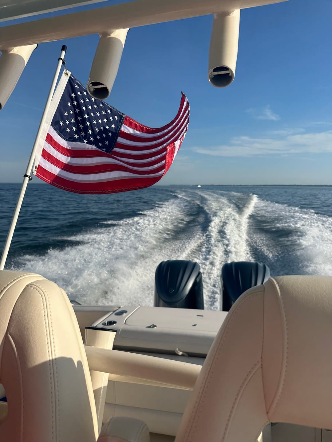 Customer photo review of 16" x 24" Boat Flag Set