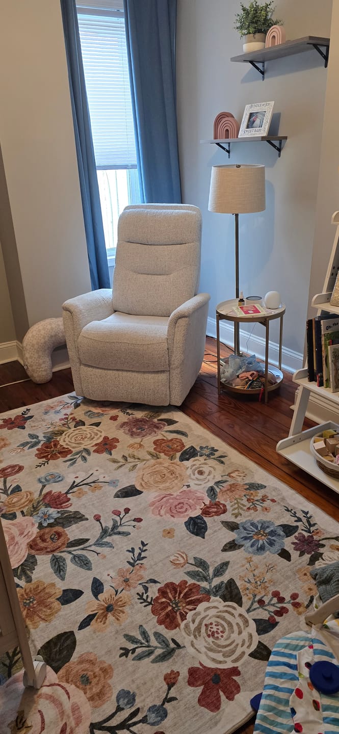 Customer photo review of Blossom Washable Area Rug - Beige