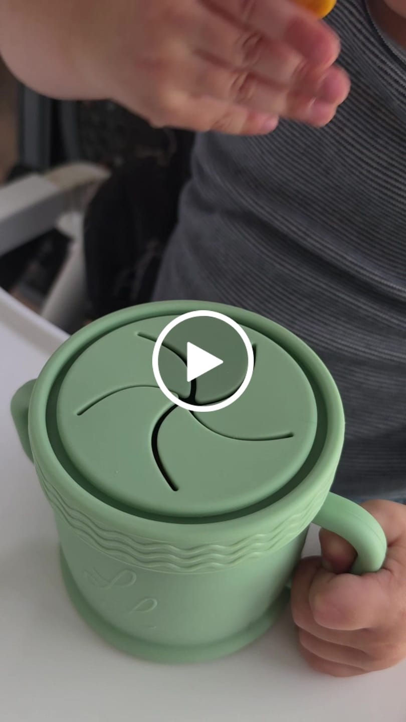 Customer video review of Coastal Cup: Nontoxic Snack Cup With Lid