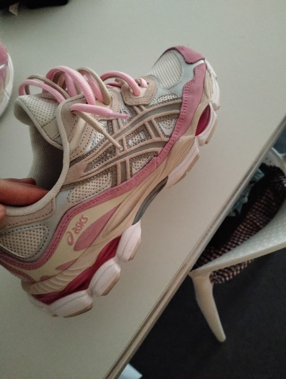 Customer photo review of GEL-NYC Cream Pink - Double Laces