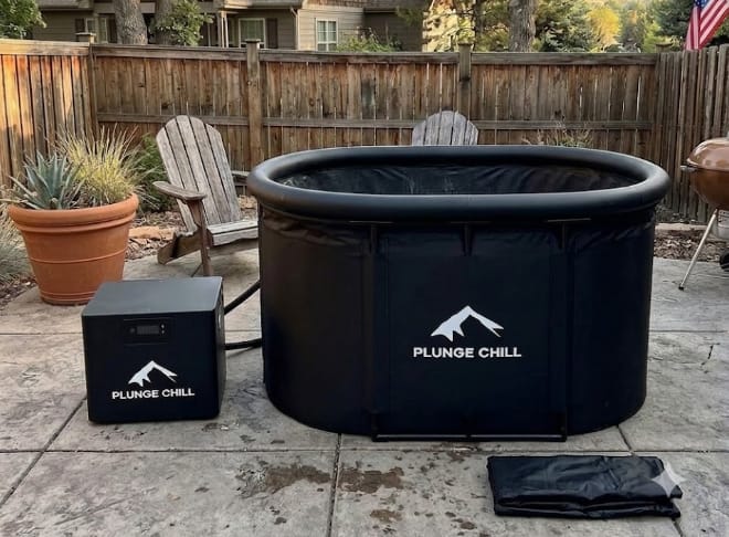 Customer photo review of Cold Plunge Chiller + Tub (MAX)