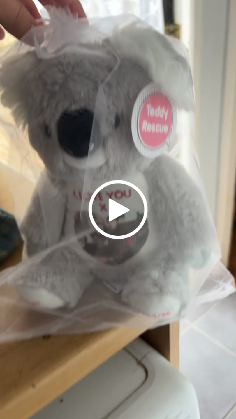 Customer video review of Design a Personalised Koala Teddy – Add Your Photo, Name or Message