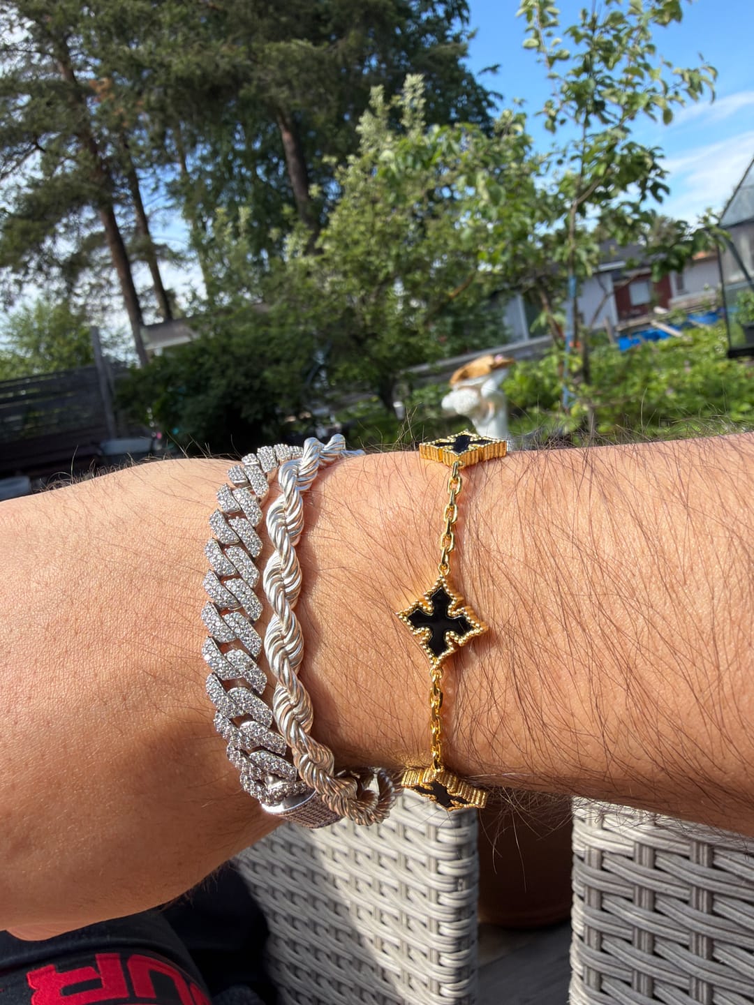 Customer photo review of Onyx Star Bracelet