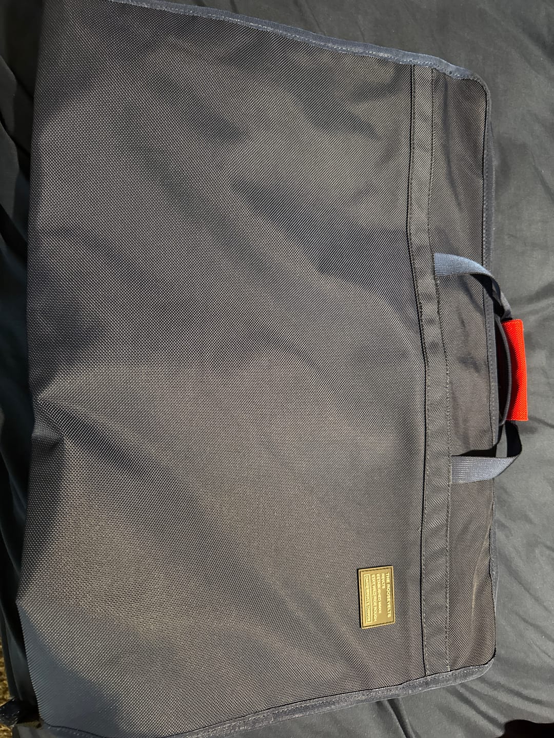 Customer photo review of Navy – Garment Bag