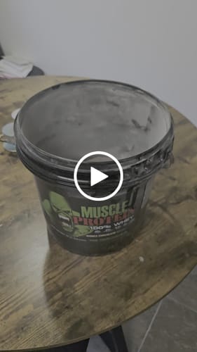 Customer video review of Whey Protein Powder Bucket