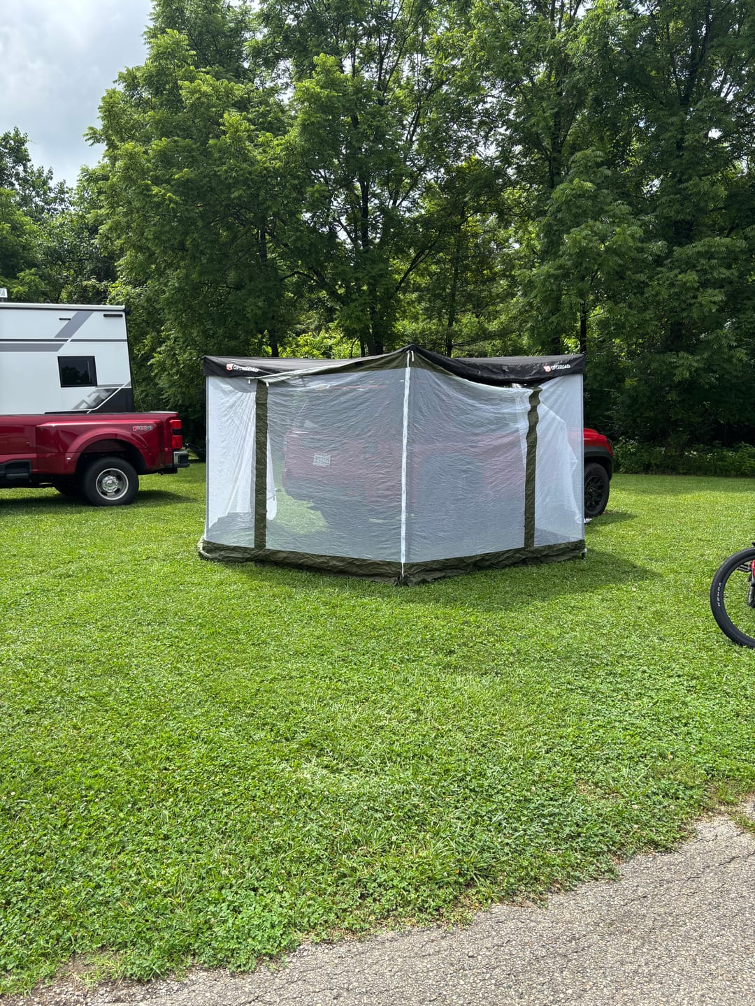 Customer photo review of OPENROAD 270 Free Standing Awning for Camping-Trail Series