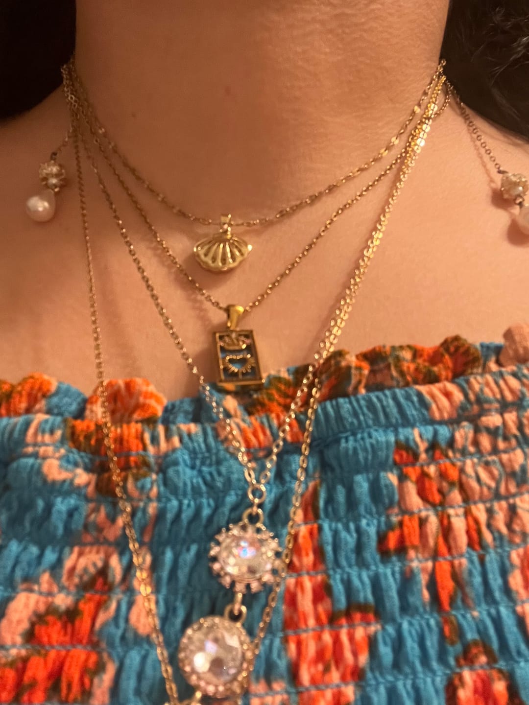 Customer photo review of Golden Fortune Necklace (Bundle)