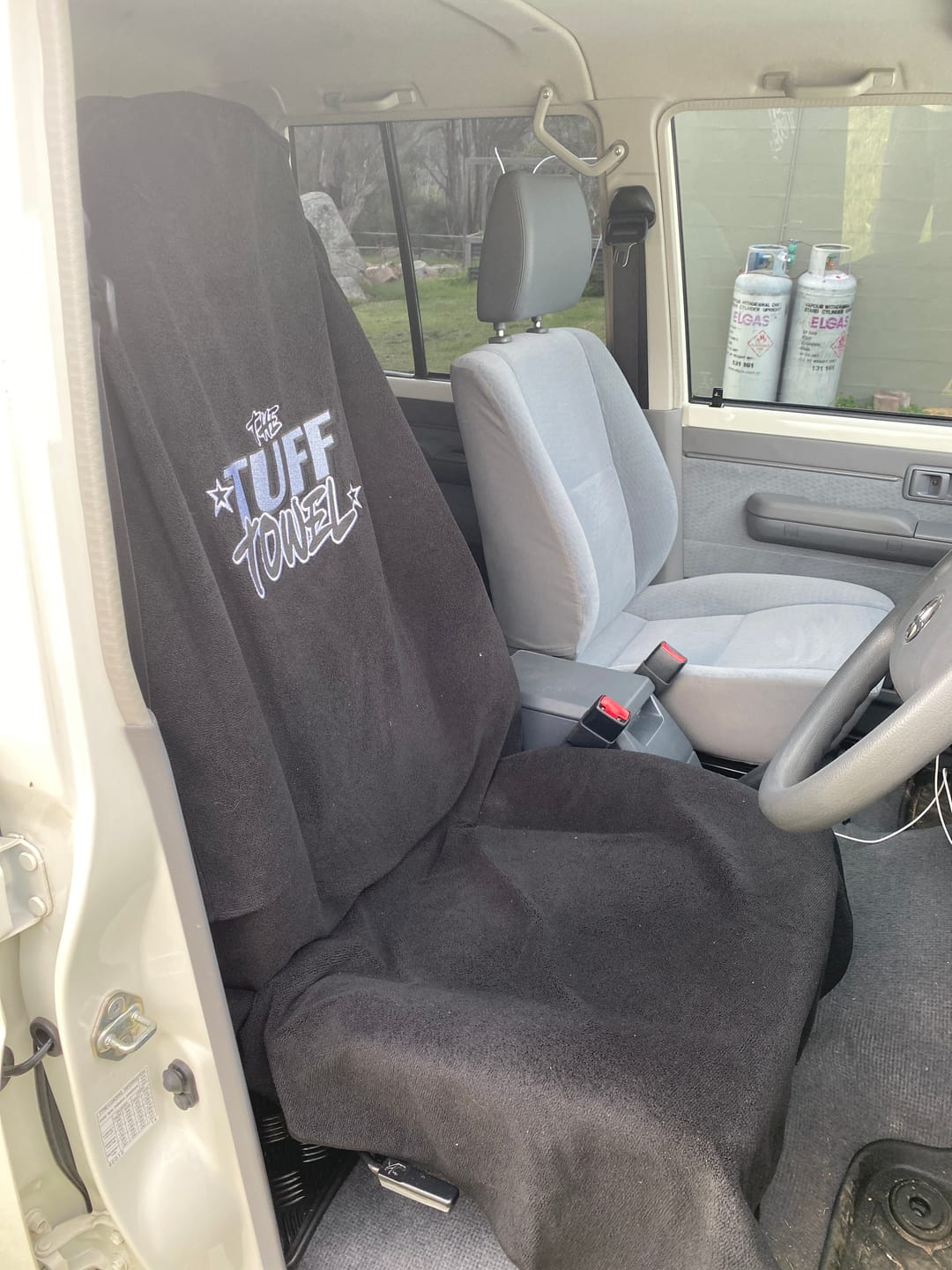 Customer photo review of Waterproof Car Towel Seat Cover - The OG