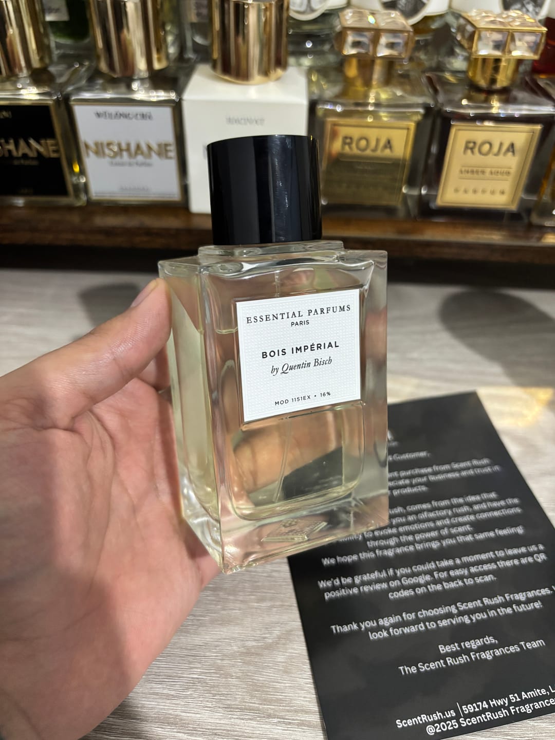 Customer photo review of Essential Parfums Bois Impérial Retail | Quentin Bisch