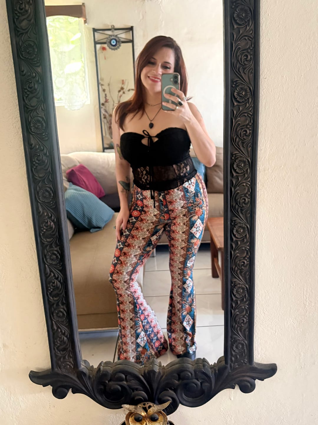 Customer photo review of Keyhole Knotted Strapless Top