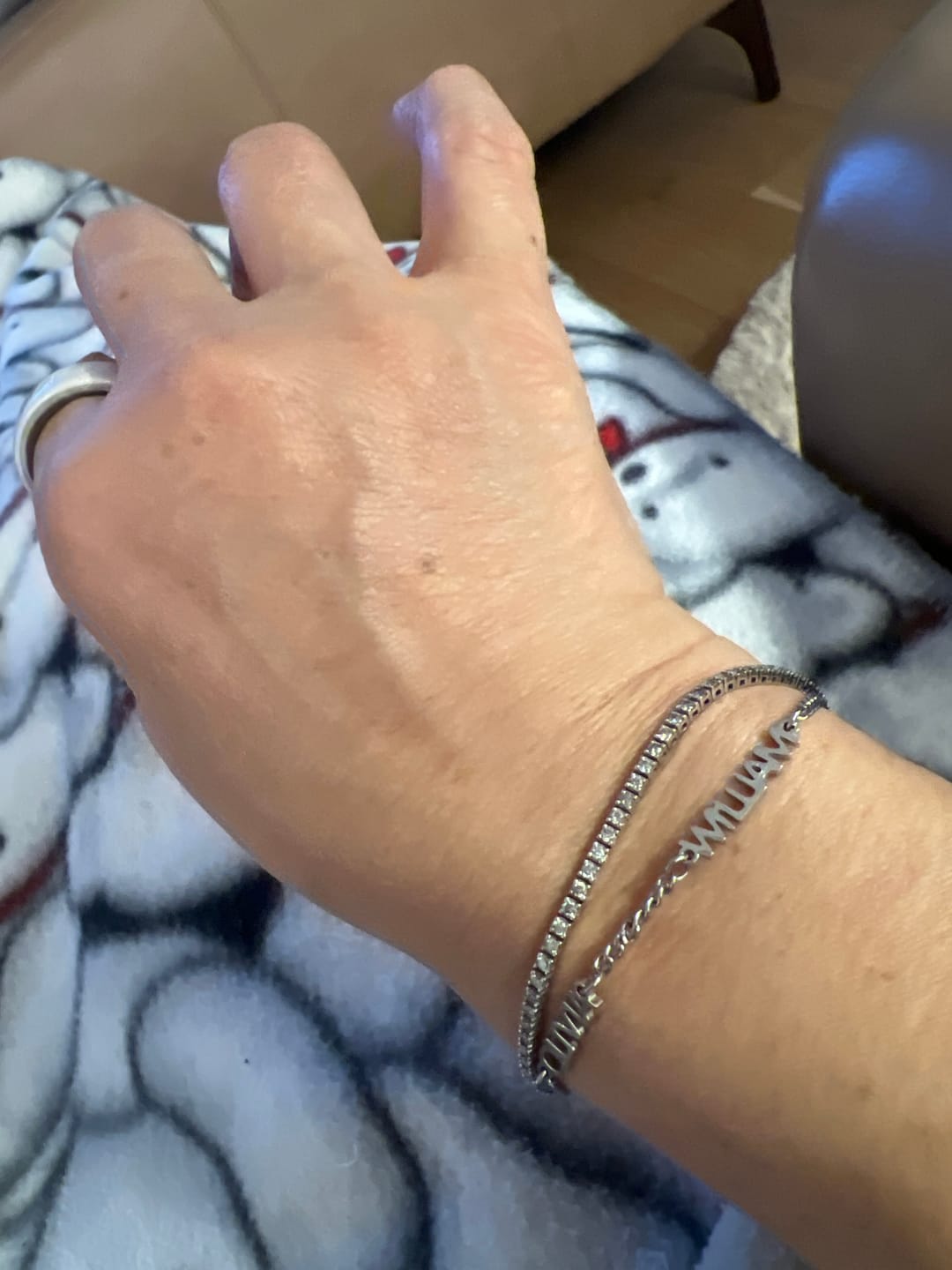 Customer photo review of Custom Name Bracelet
