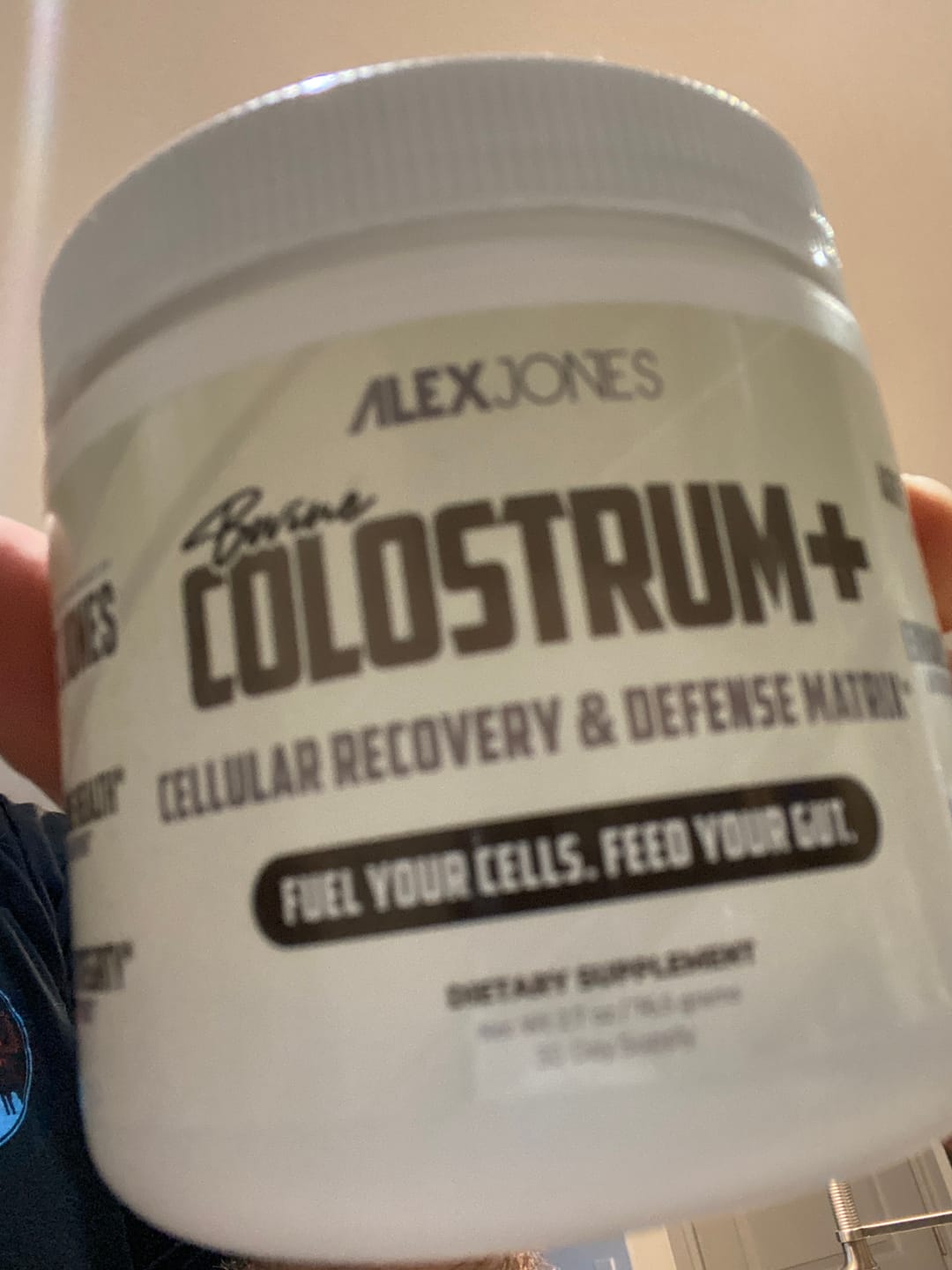 Customer photo review of Bovine Colostrum+ - Cellular Recovery & Defense Matrix (2.5 oz) (30 Servings)