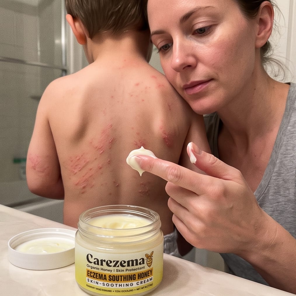 Customer photo review of Korean Honey Eczema-Soothing Cream for your kids