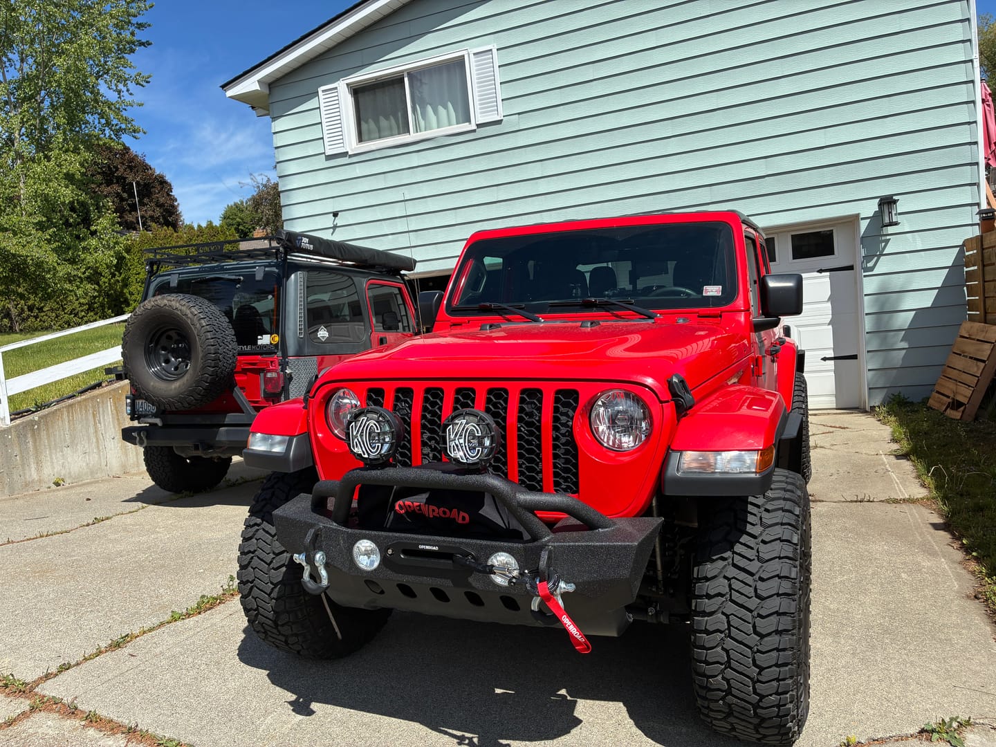 Customer photo review of OPENROAD 12,000lbs Electric Winch with Synthetic Rope-Panther Series 3S