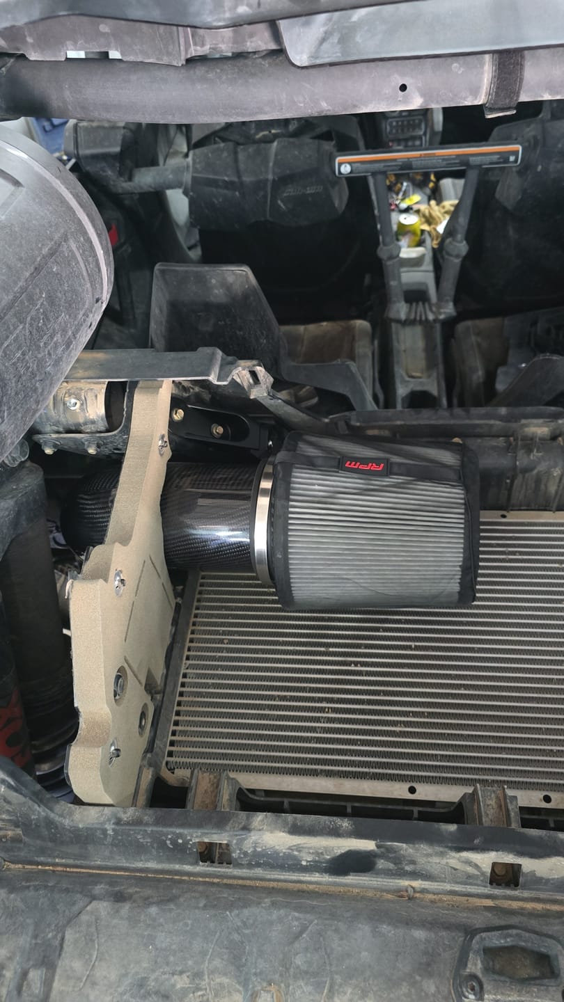 Customer photo review of RPM Can-Am Maverick R Carbon Fiber High Flow Intake System