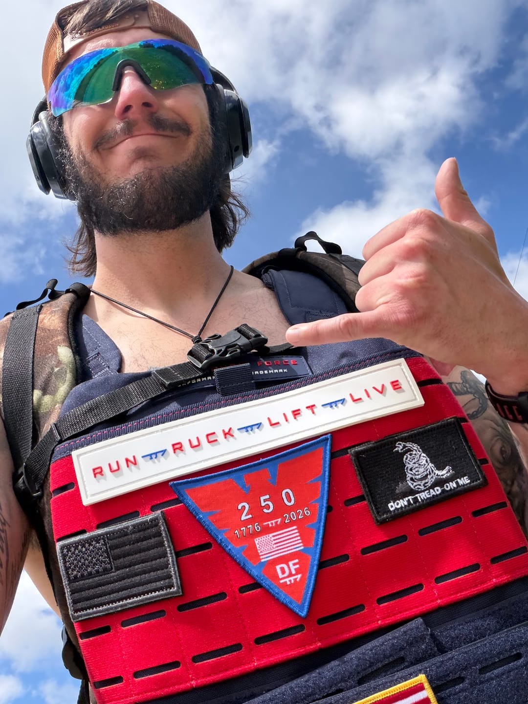 Customer photo review of Limited Edition Centurion Weight Vest - 250th American Anniversary Edition
