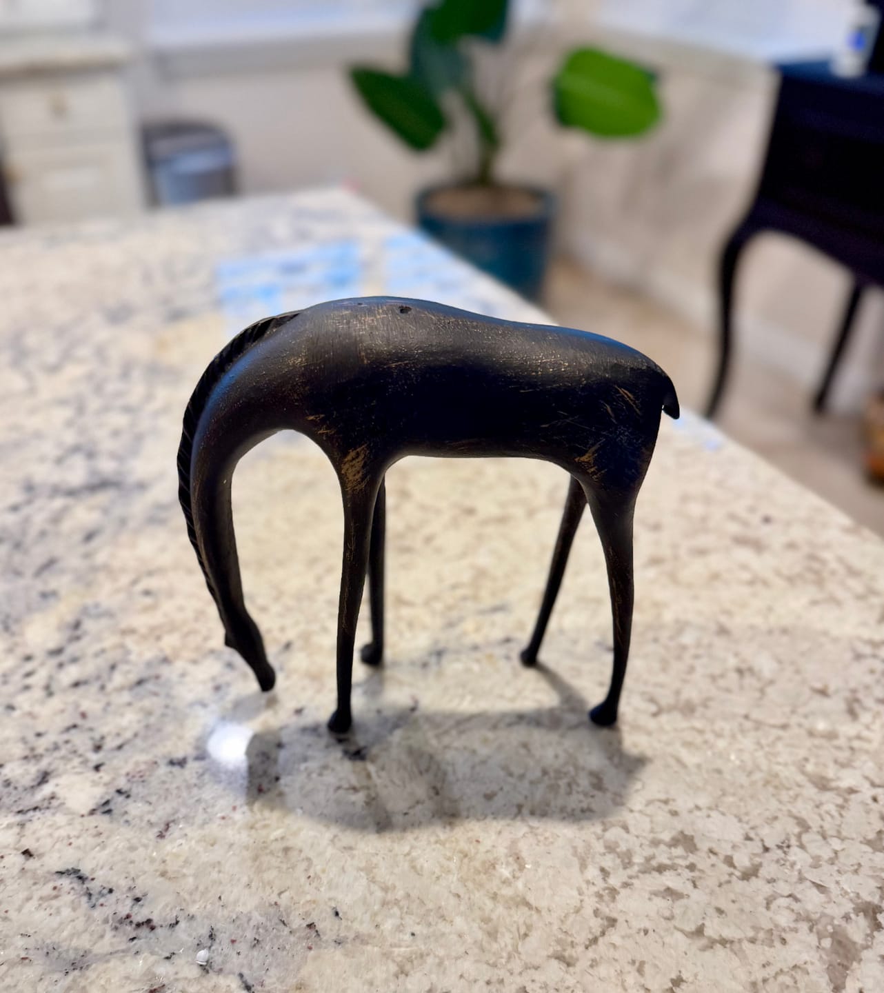 Customer photo review of Milo Metal Horse Statue