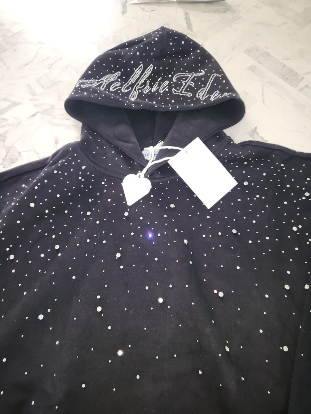 Customer photo review of Aelfric Eden Rhinestone Pullover Hoodie