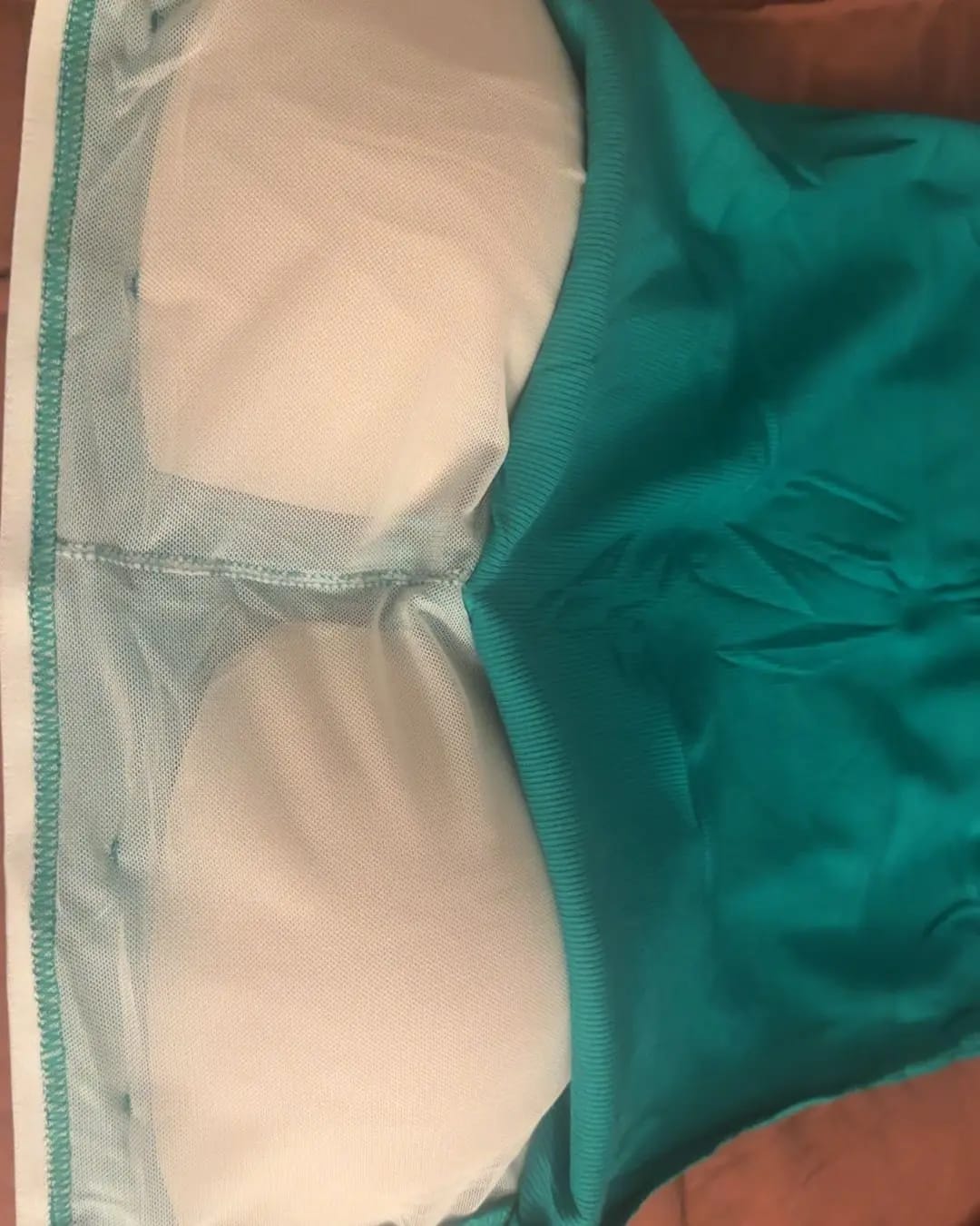 Customer photo review of Built-in Bra Ribbed Solid Tank Top