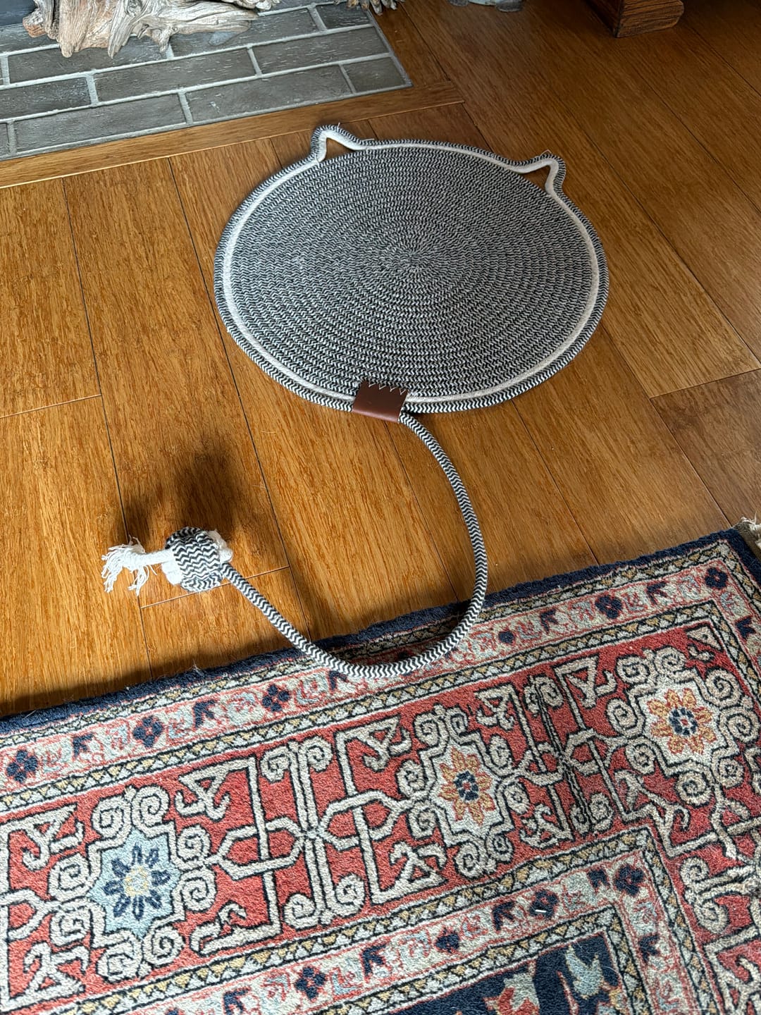 Customer photo review of Instinct Mat | The Scratching Mat Her Biology Actually Recognizes (NEW)