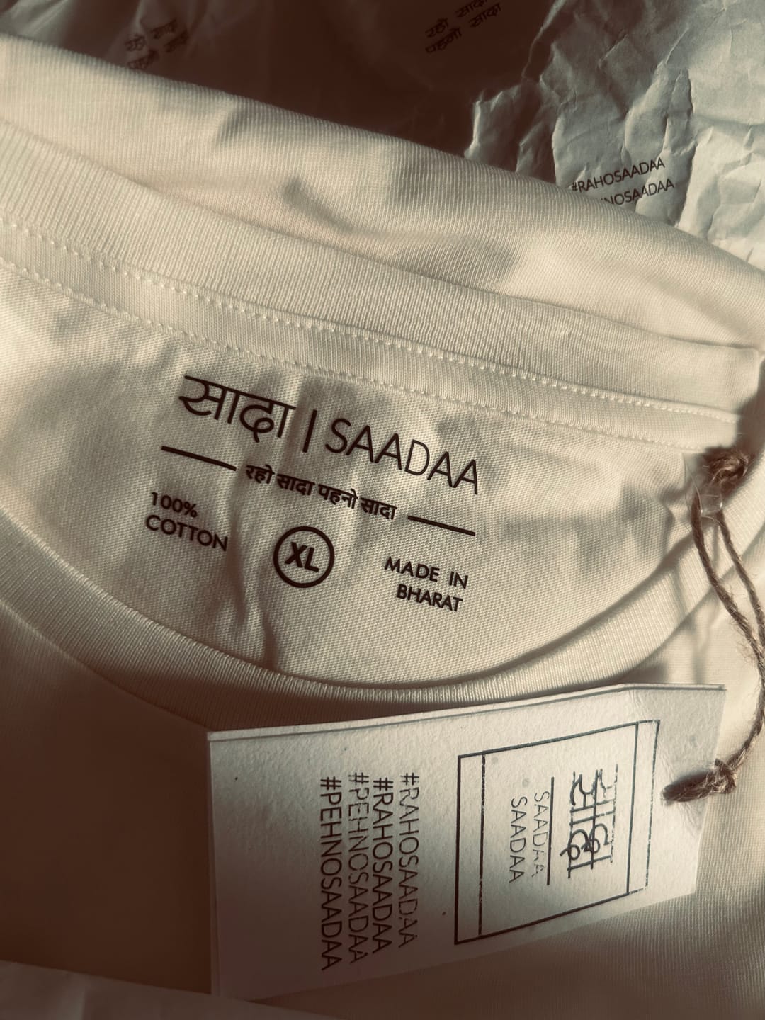 Customer photo review of Women Off White Round Neck T-shirt