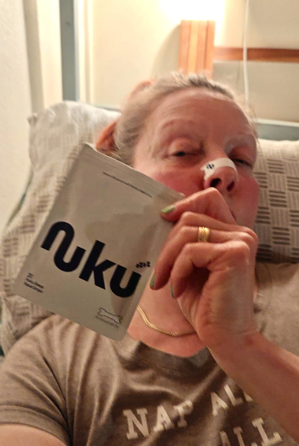Customer photo review of Nuku Sleep Nasal Strips
