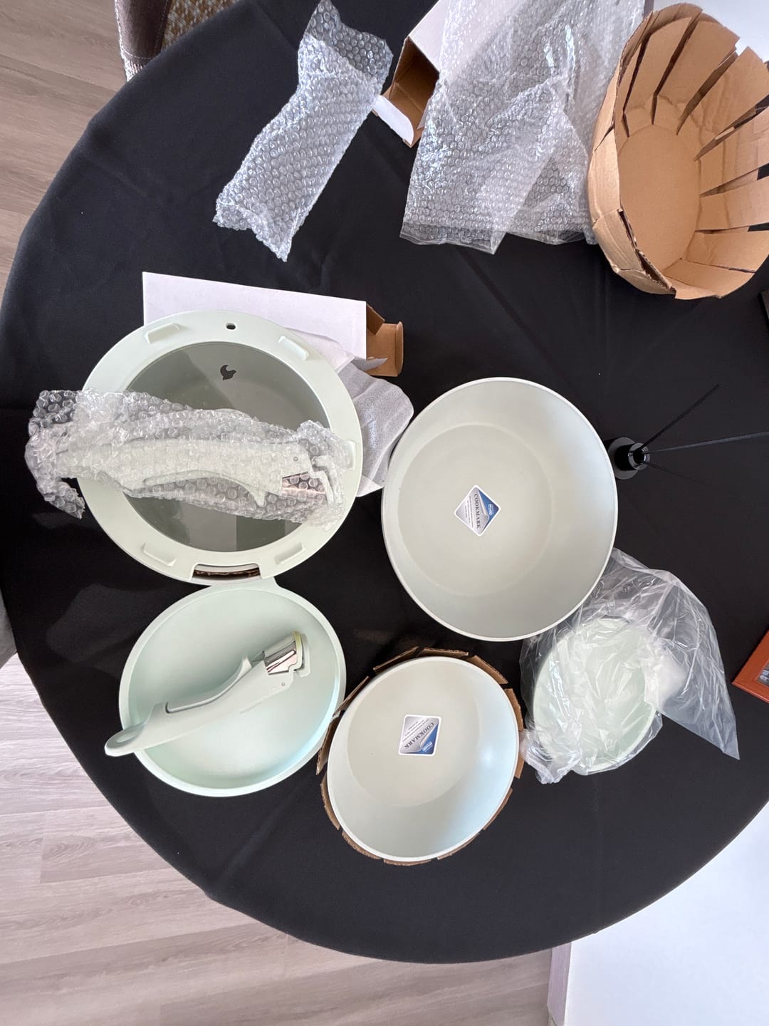 Customer photo review of Batería de Cocina 11 Piezas Aluminio Snap-On Mint