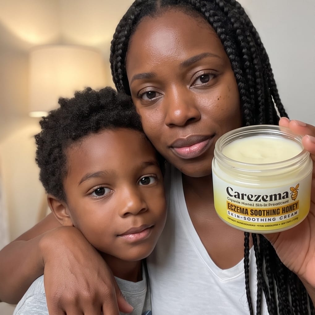 Customer photo review of Korean Honey Eczema-Soothing Cream for your kids