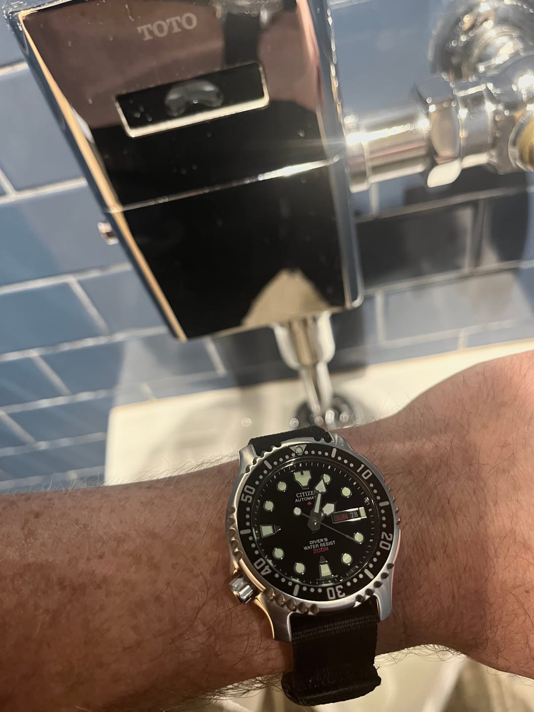 Customer photo review of Glomar Explorer - Hook And Loop Watch Strap