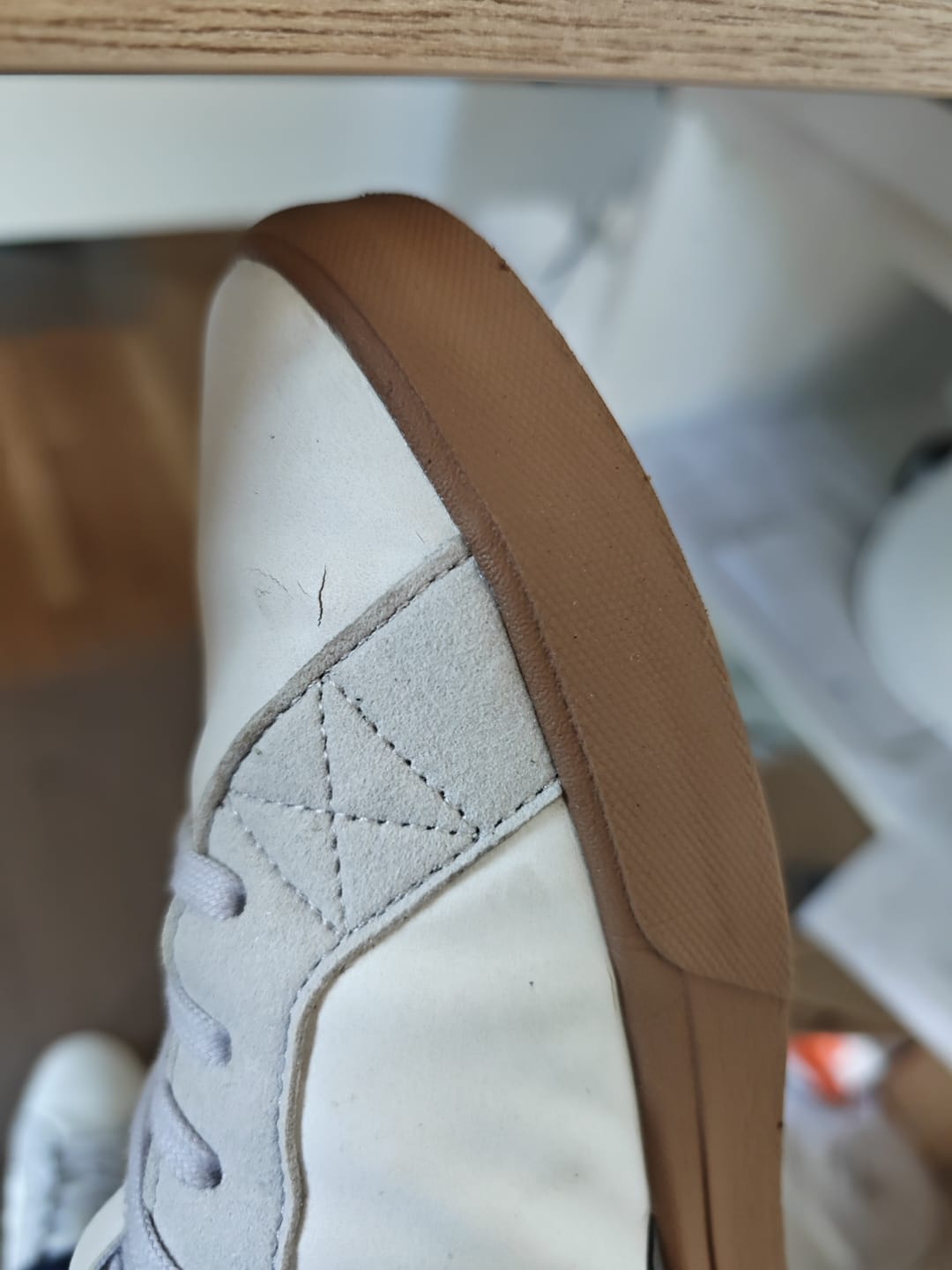 Customer photo review of Cannon Knit M 2.0 White / Burnt Olive