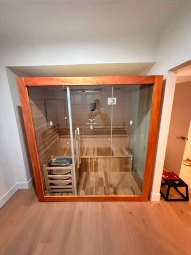 Customer photo review of SAUNAONES® 3 Person Traditional Steam Sauna Modern Relax 5