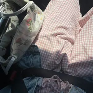Customer photo review of DWNLY Linen Pants