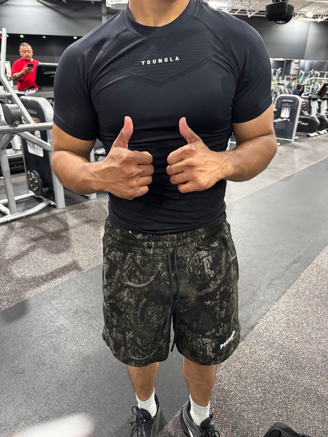 Customer photo review of 1118 - Tree Camo Cotton Shorts