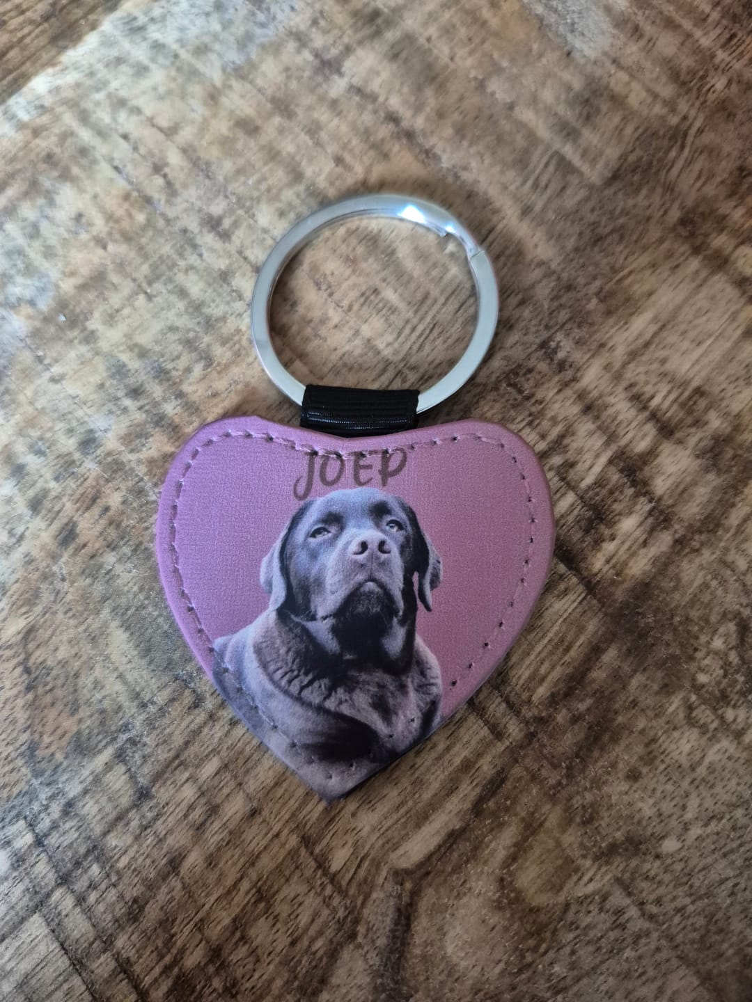 Customer photo review of Huisdier portret - Gepersonalliseerde sleutelhanger