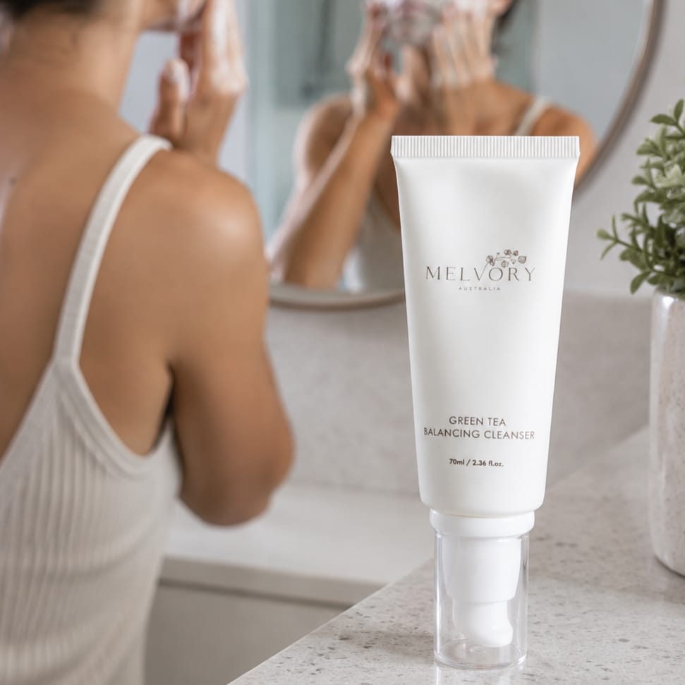 Customer photo review of Green Tea Balancing Cleanser
