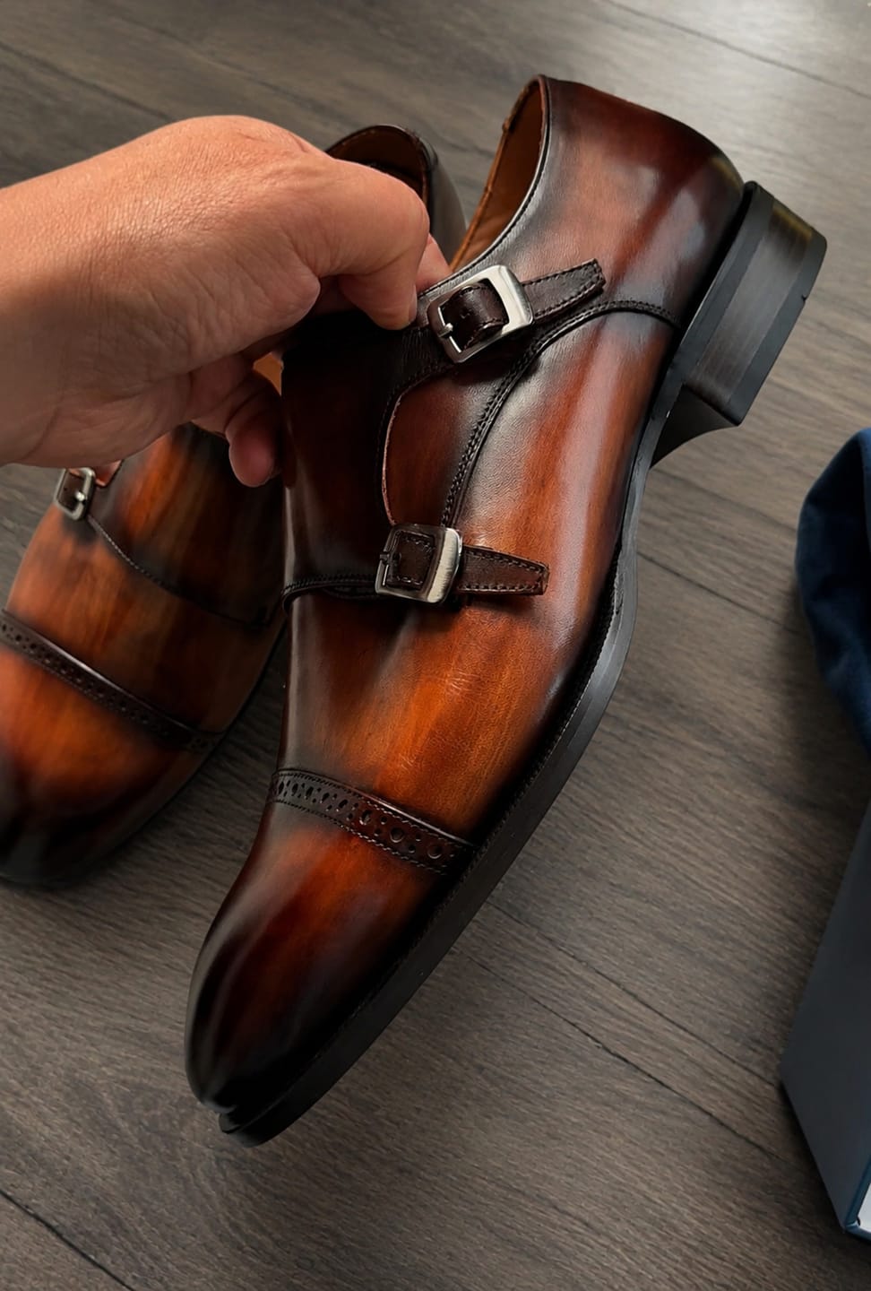 Customer photo review of Vescano Roma — Double Monk Strap