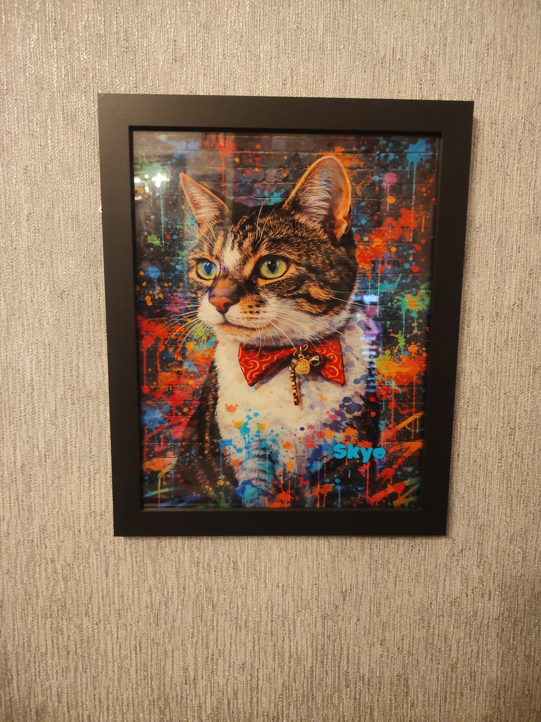 Customer photo review of Splash - Personalised Poster
