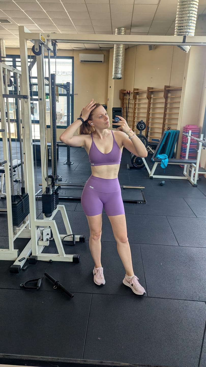 Customer photo review of Shorts Calipso Violetto Costine