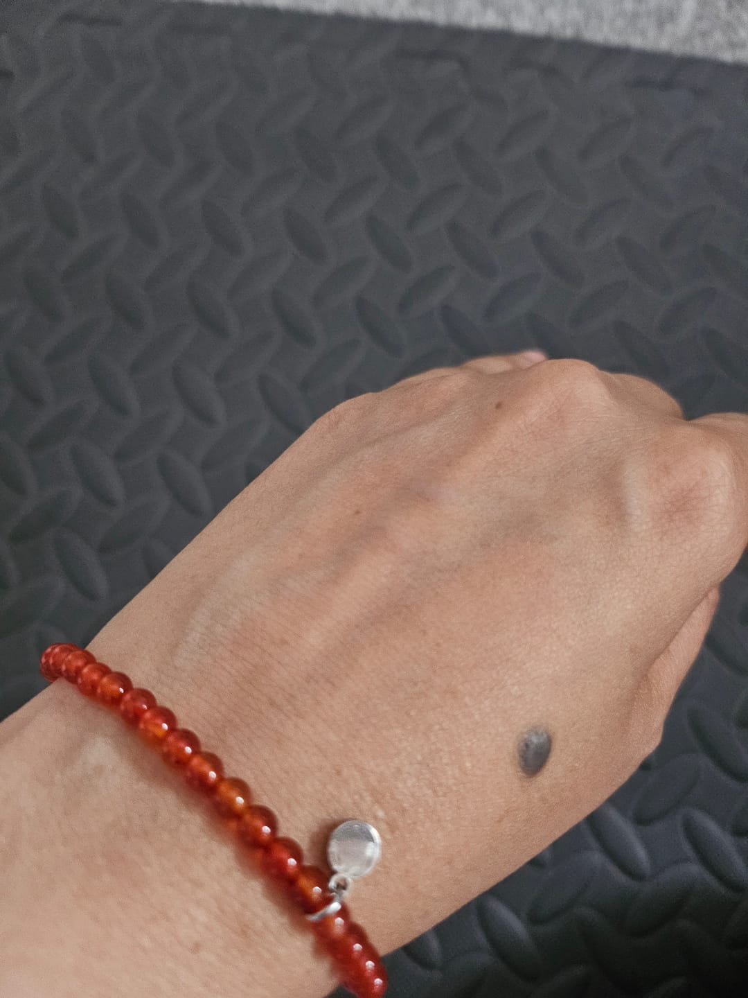 Customer photo review of Carnelian Bracelet Mini