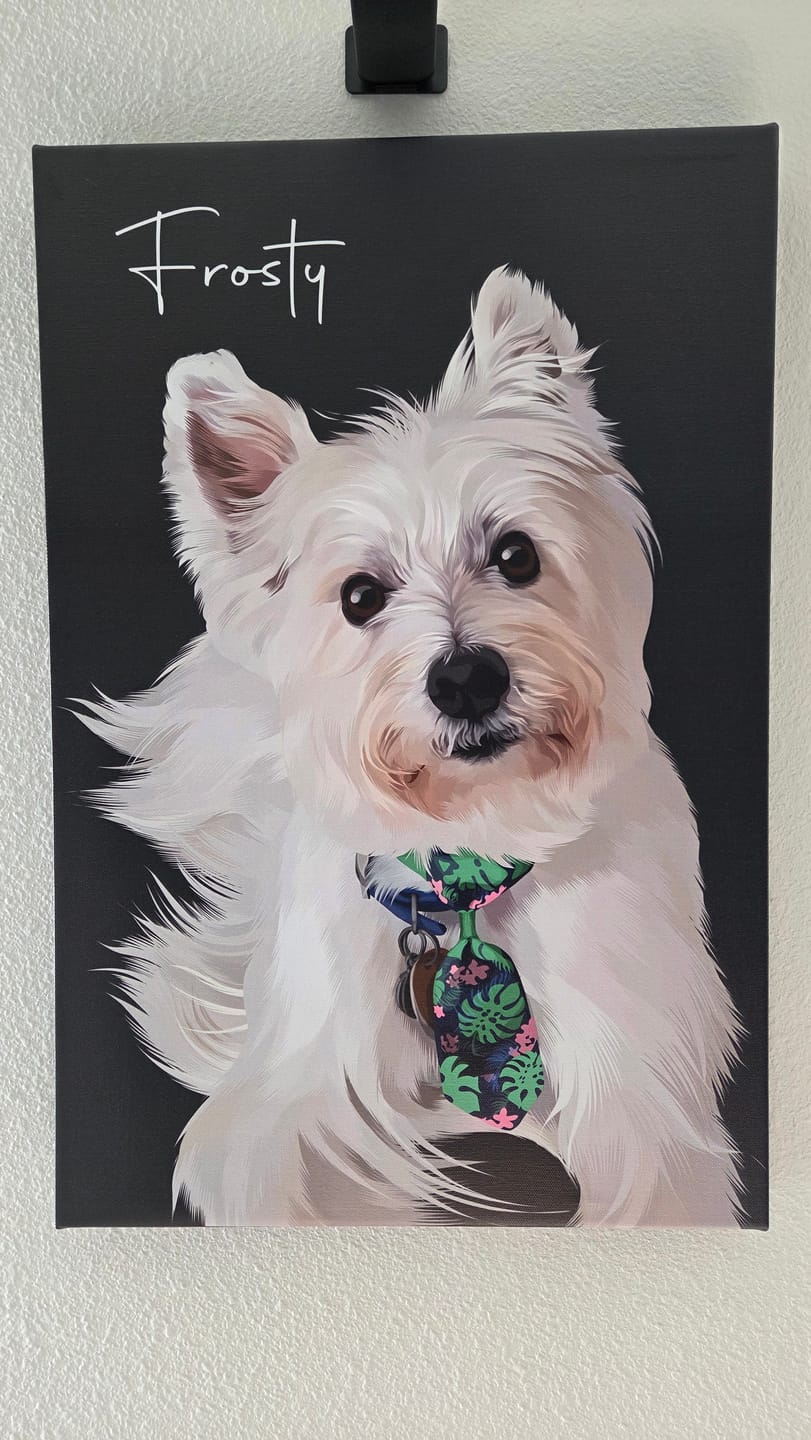 Customer photo review of Pet Art Canvas Wrap