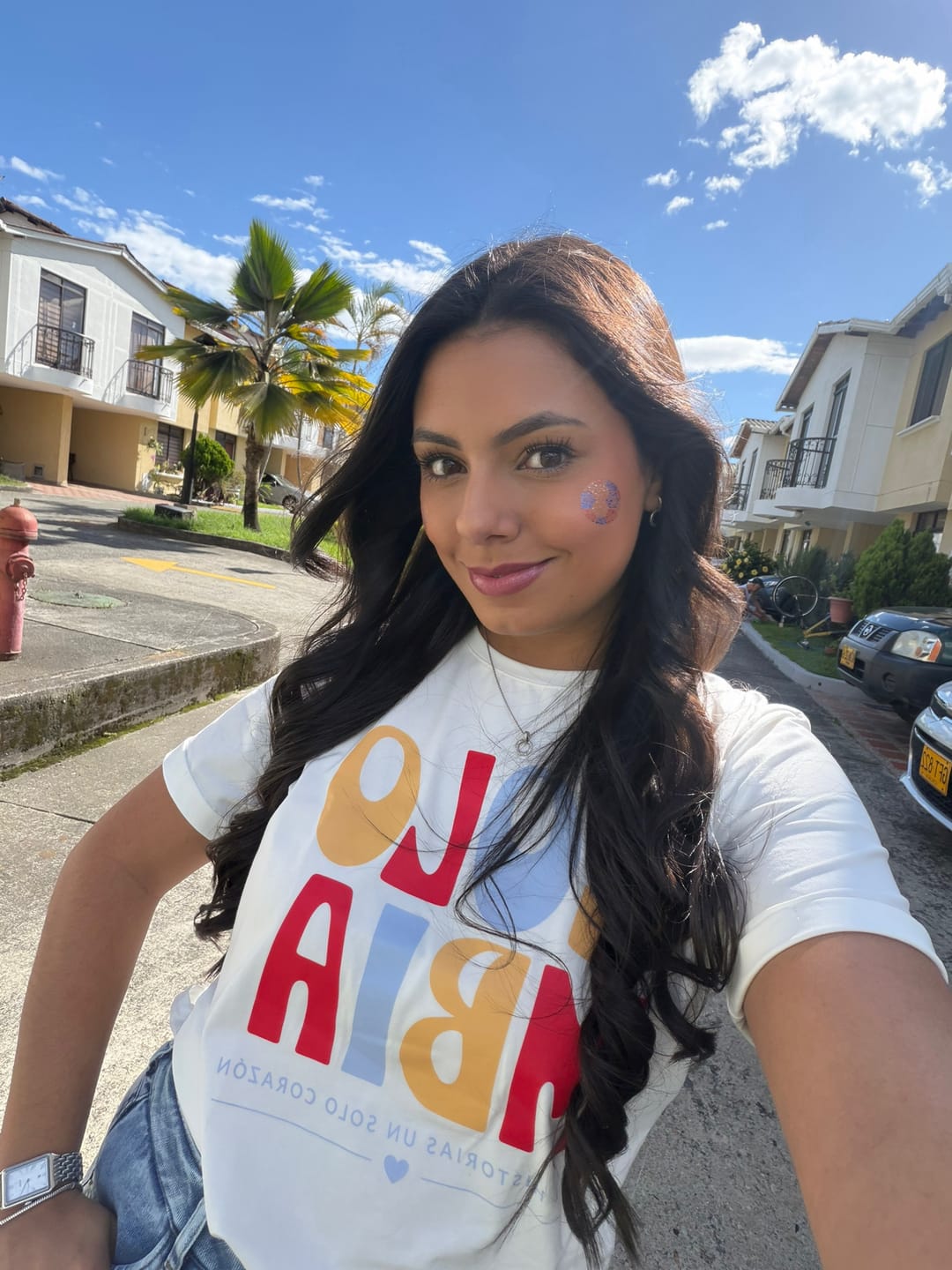 Customer photo review of Stickers Temporales para Apoyar la Tricolor - Nipskin®