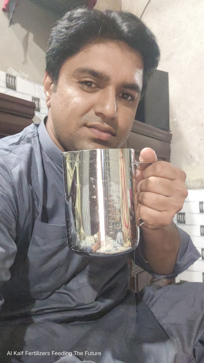 Customer photo review of 1000ml Milk Frothing Pitcher