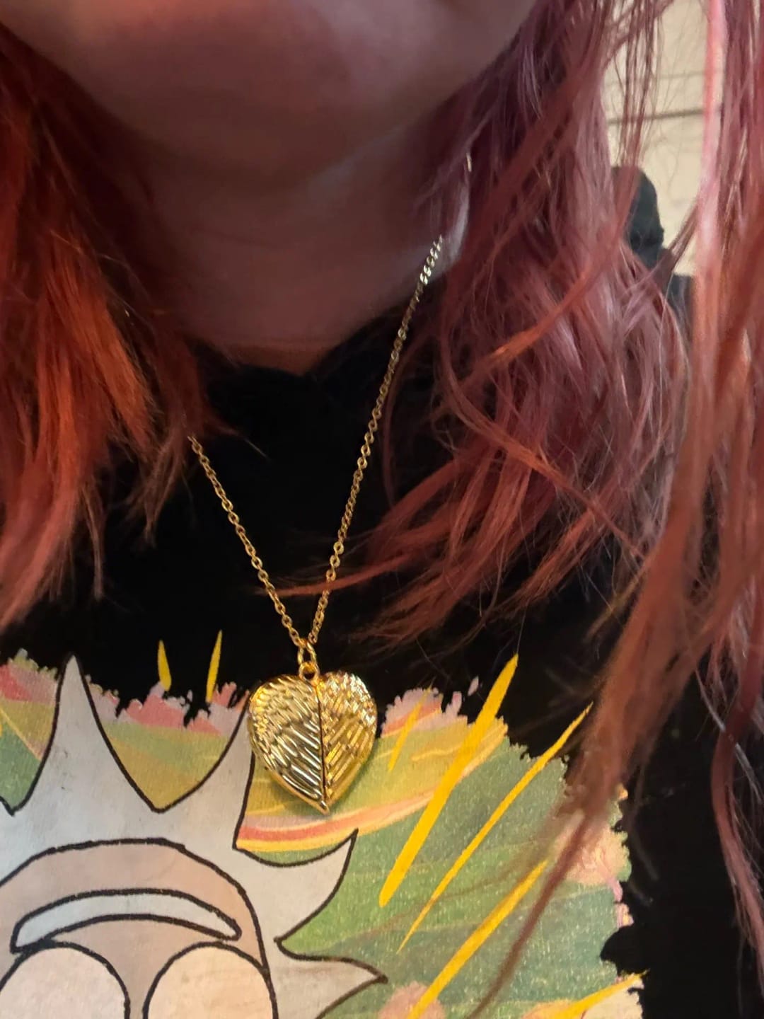 Customer photo review of Guardian Angel Personalised Necklace
