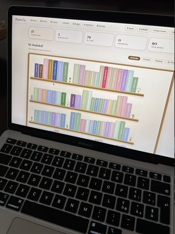 Customer photo review of Reading Journal Template - ChapterLog