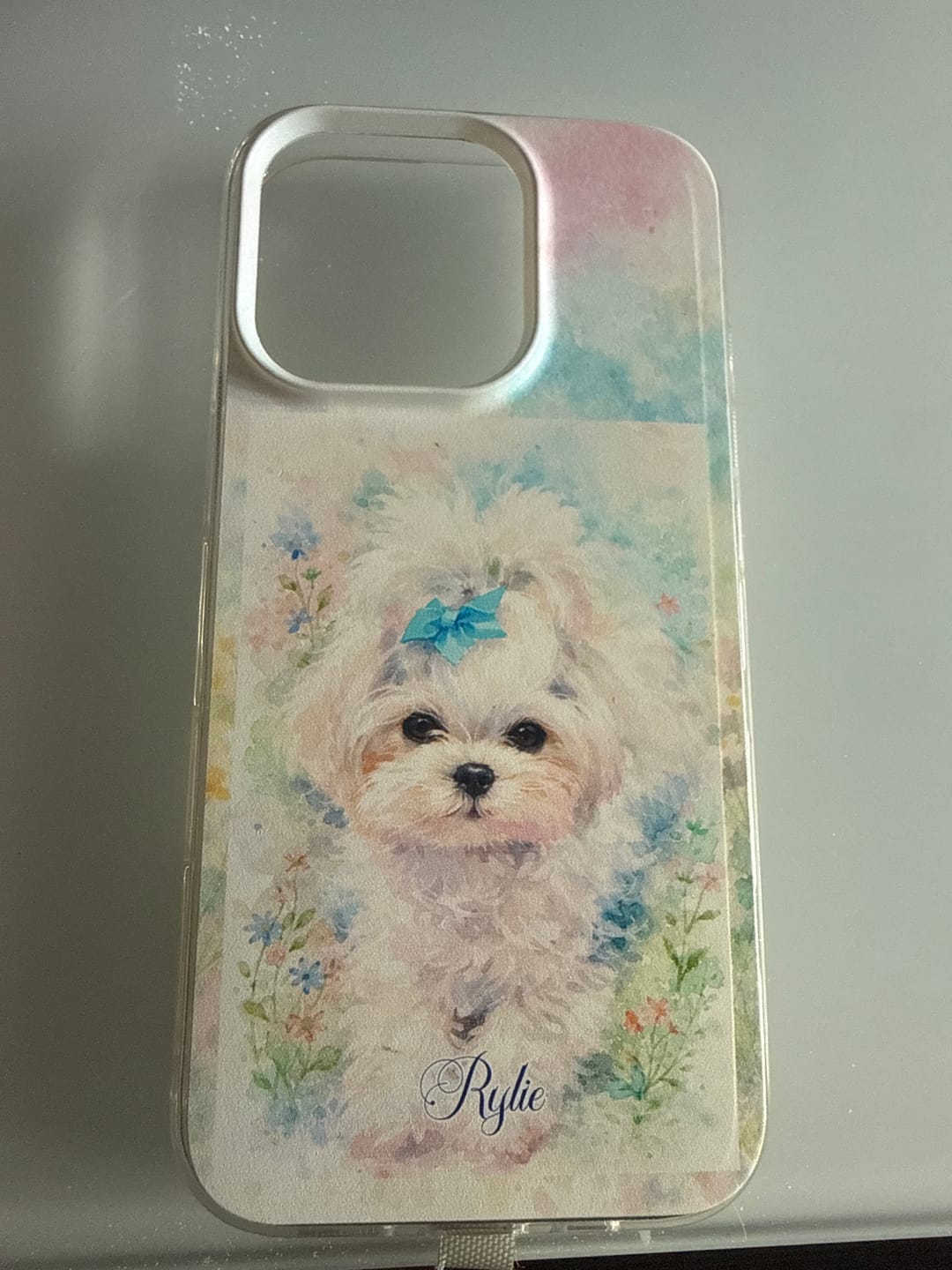 Customer photo review of Personalisierte Handyhülle - Aquarell