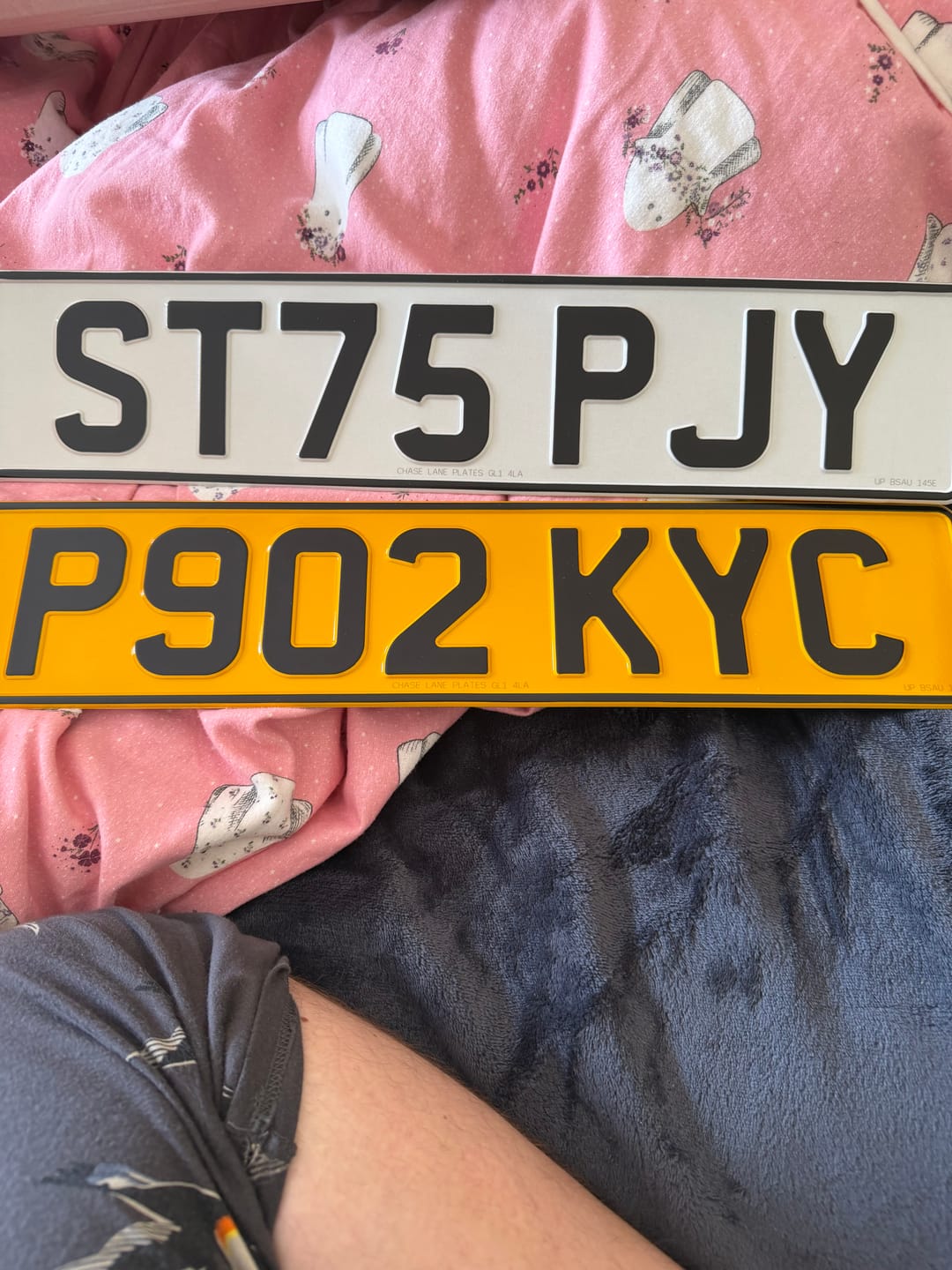 Customer photo review of Metal Pressed Number Plate (standard)- 520mm x 111mm