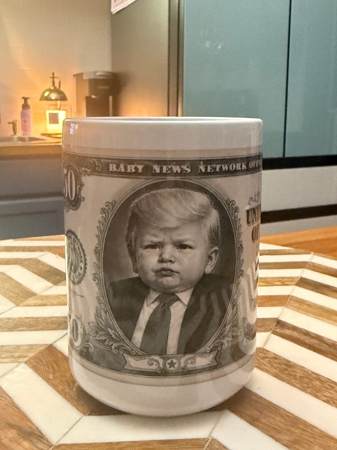 Customer photo review of "250th Anniversary Bill" Mug