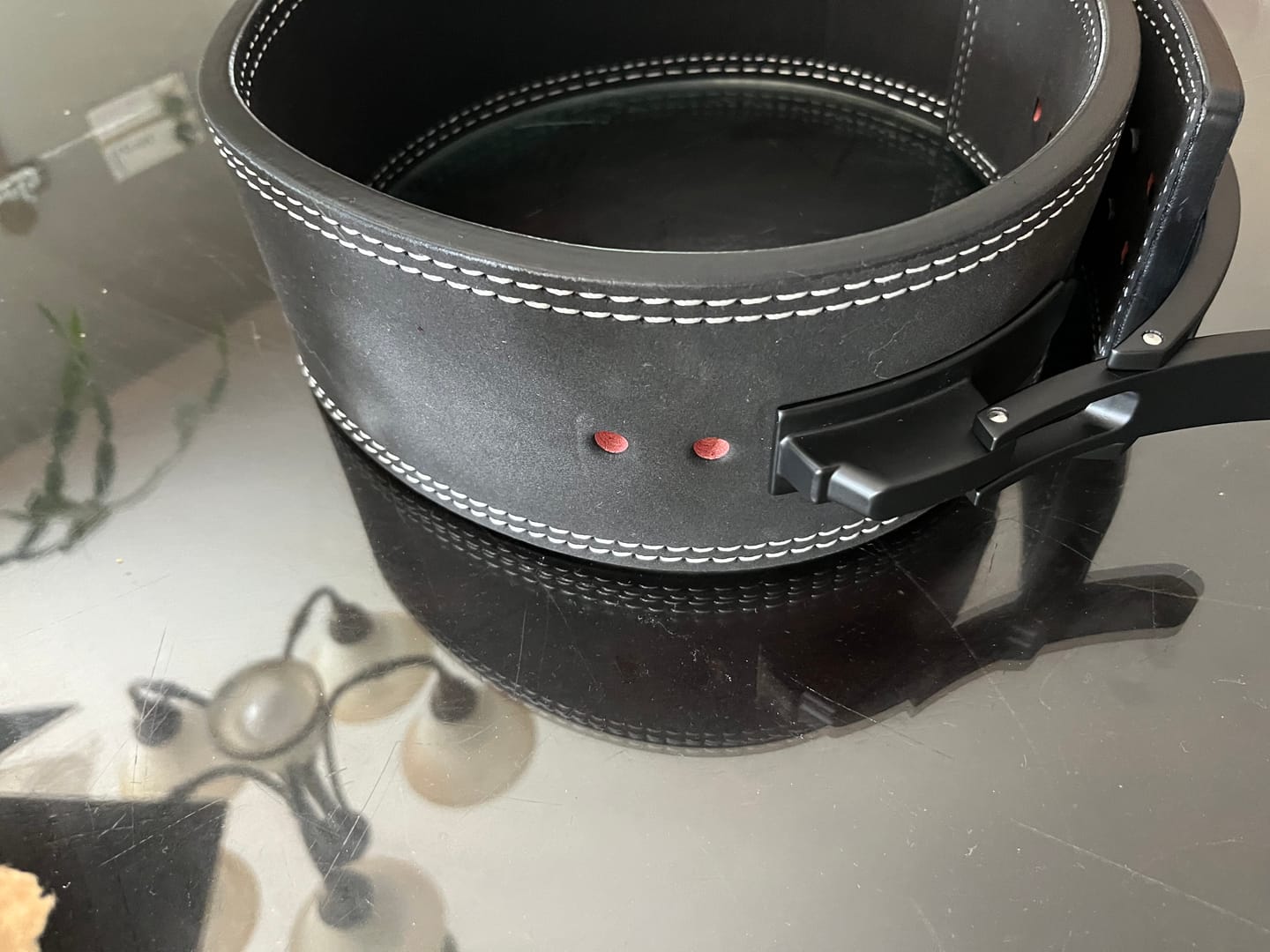 Customer photo review of 10MM Lever Belt - Black