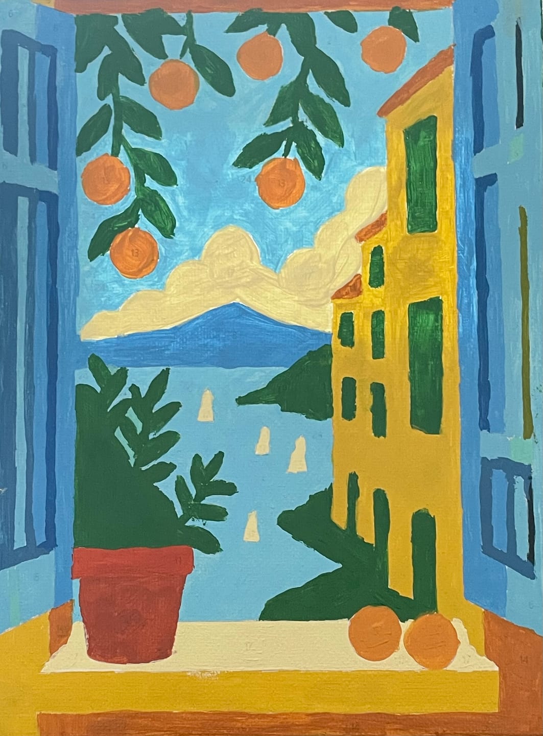 Customer photo review of 6 Mini Paintings - Colorful Windows Set