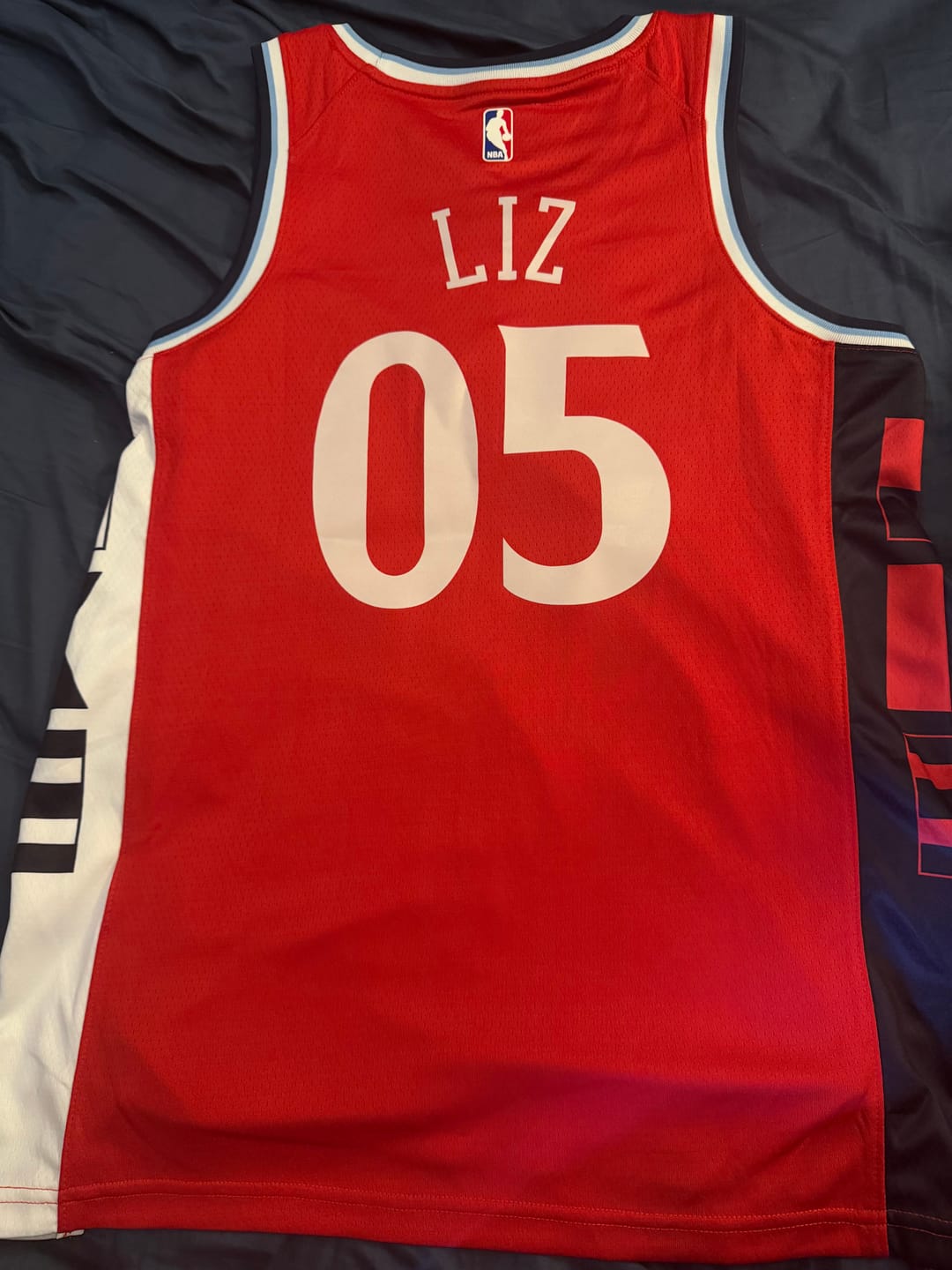 Customer photo review of IVE LA Basketball Jersey